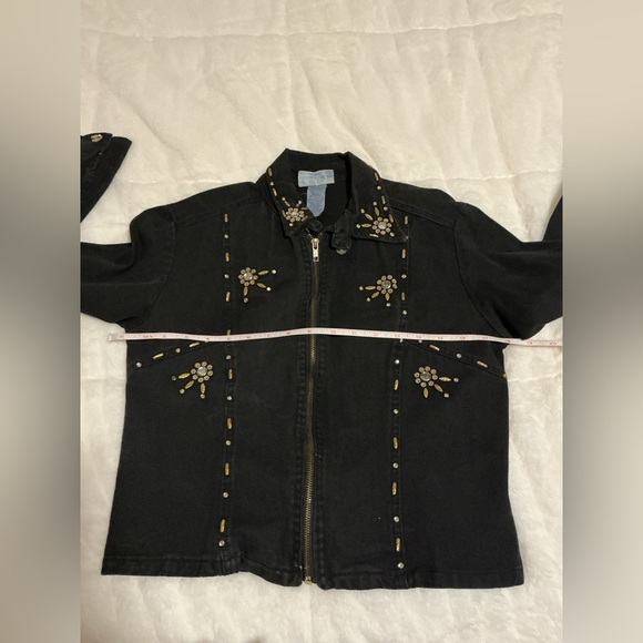 Vintage Embellished Black Jacket - Picture 8 of 11
